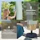 image 10 of Outsunny Outdoor Parasol Cover Umbrella Garden Furniture Protection Wind Rain