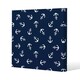 image 1 of Anchors on Navy Background (Canvas Print) 61 x 61 x 4cm