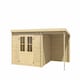 image 2 of Tampa-Log Cabin, Wooden Garden Room, Timber Summerhouse, Home Office - L501 x W319 x H210.9 cm Brown