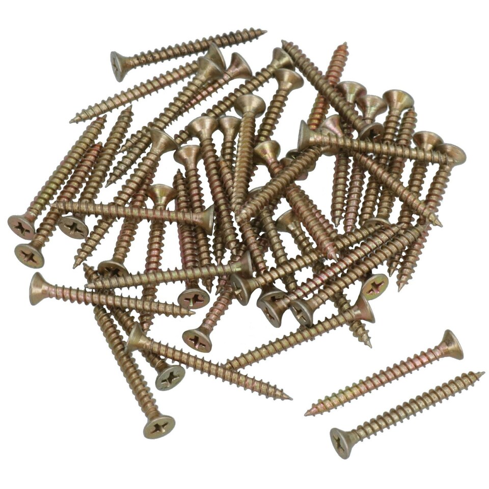 image 1 of Countersunk Multi Purpose Chipboard Wood Timber Screws 35mm Long 50pc