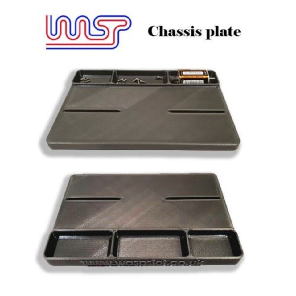 image 1 of Slot Car Chassis Set Up Plate 1:32 Scale New WASP