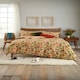 image 1 of Autumn Leaves Rust Cotton Blend Duvet Cover Set – Cozy Seasonal Bedding Multi | Rust | Single