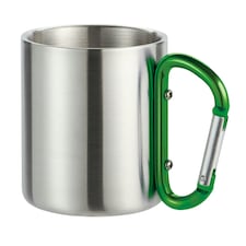 MidOcean Trumbo Metal Carabiner Clip Mug - Green - One Size