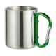 image 1 of MidOcean Trumbo Metal Carabiner Clip Mug - Green - One Size