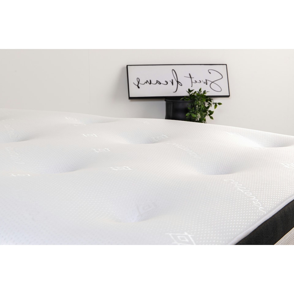 image 1 of 3D Quilted Tuft Mattress - 20cm Deep, Soft Comfort, Airflow Border | Black | King
