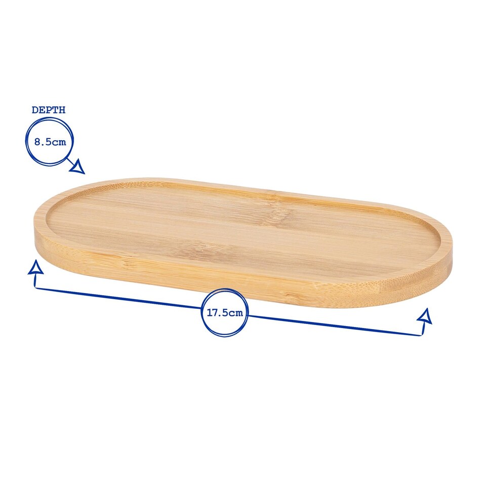 image 1 of Harbour Housewares 2pc Glass Soap Dispenser Set with Bamboo Tray & Labels - 500ml - Blue/Black Refillable Pump Bottles