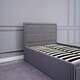 image 5 of Ottoman Stoarge Bed grey small double 4ft fabric and 1 Mattress wooden bedroom
