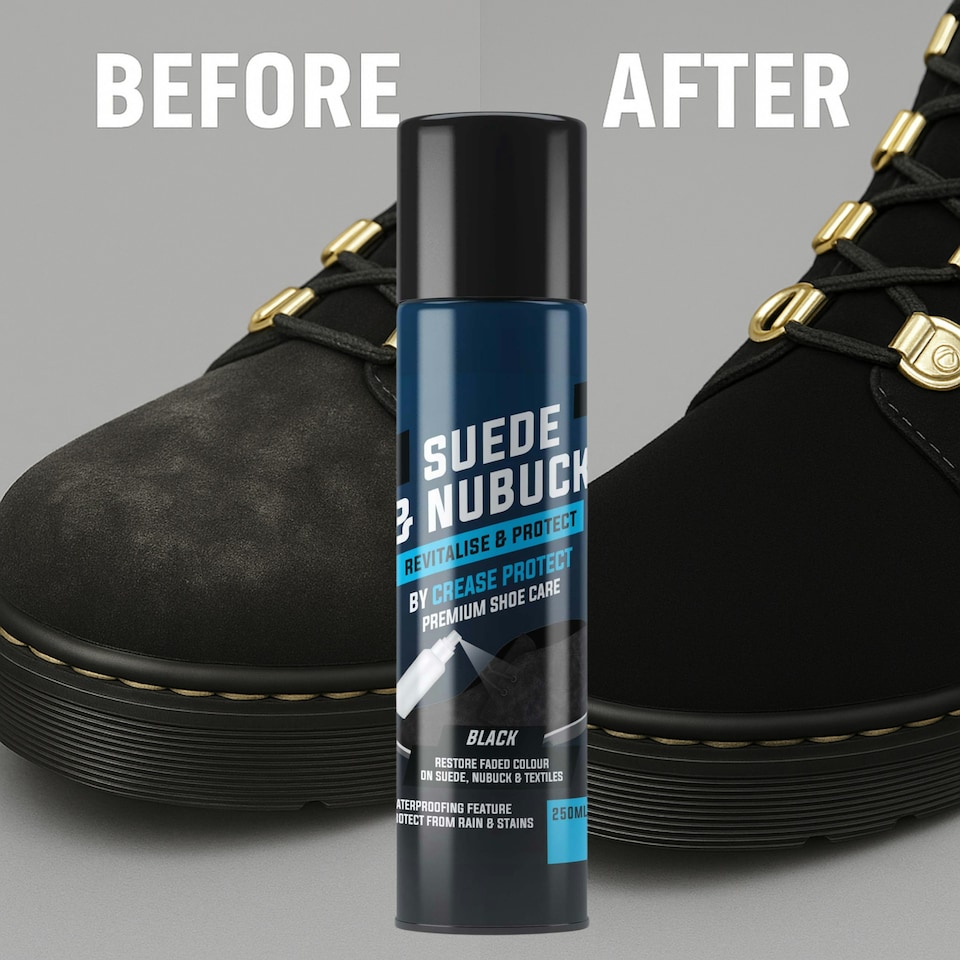 image 1 of Suede & Nubuck Renovator Spray - Revitalise & Protect - 250ml - Black