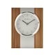 image 1 of Wm.Widdop Wood & Metal Mantel Clock Baton Dial Brown | Silver