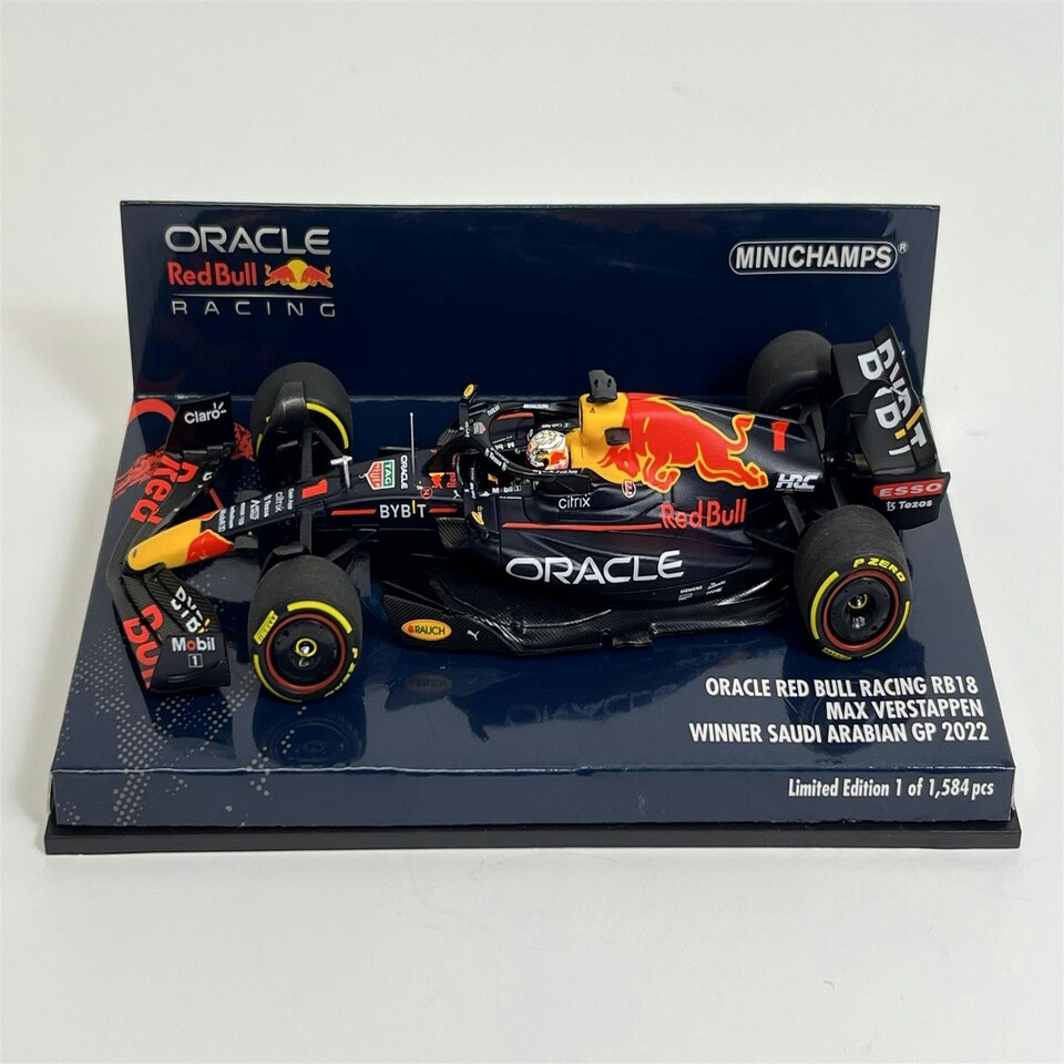 image 1 of Max Verstappen Red Bull Racing RB18 Winner Saudi Arabian GP 2022 1:43 Minichamps 417220101