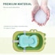 image 3 of HOMCOM Baby Bath Tub for Toddler Foldable w/ Baby Cushion for 0-3 Years Green