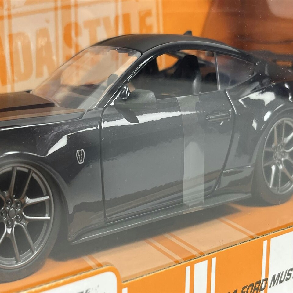 image 1 of 2024 Ford Mustang Dark Horse Black Bigtime Muscle 1:24 Scale Jada 35278
