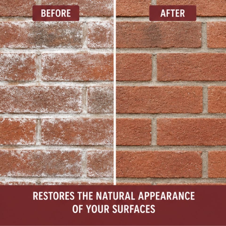 image 1 of Rustins Brick Salt Remover 4L Ready to Use Removes Salt & White Efflorescence