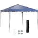 image 1 of Outsunny 3x3m Pop Up Gazebo, Foldable Party Tent with Wave Edge and Carry Bag, Height Adjustable Festival Camping Canopy for Garden Outdoor, Blue