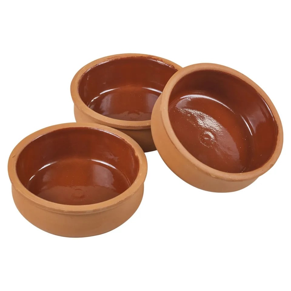 image 1 of 3-Pcs Spanish Ceramic Tapas Serving Bowls