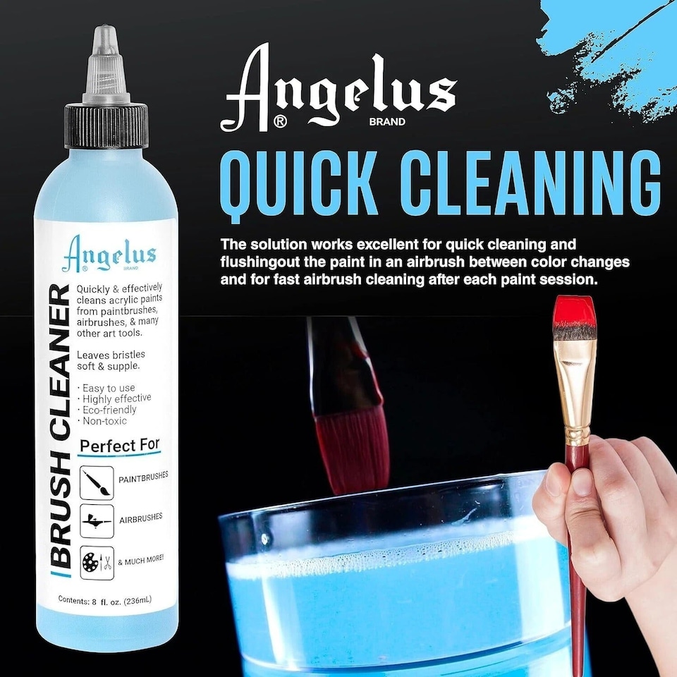 image 1 of Angelus Brush Cleaner - For Removing Dried Acrylic Paint 8oz | Clear