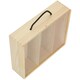image 2 of 3 Beer Bottle Pinewood Carry Case with Acrylic Lid Brown | Brown | One Size