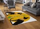 image 2 of Illustration Of Black Egyptian Cats With Papyrus Rug | Multi