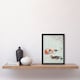 image 2 of Ohara Koson Framed Wall Art Print Two Mandarin Ducks in Snow Home Décor
