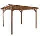 image 1 of Garden Pergola - Wood - L240 x W480 x H270 cm - Rustic Brown