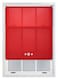image 1 of FURNISHED Daylight Roller Blinds with Triple Round Eyelets Easy Install Cut to Size | Red | Red | (W) 240cm x (L) 210cm