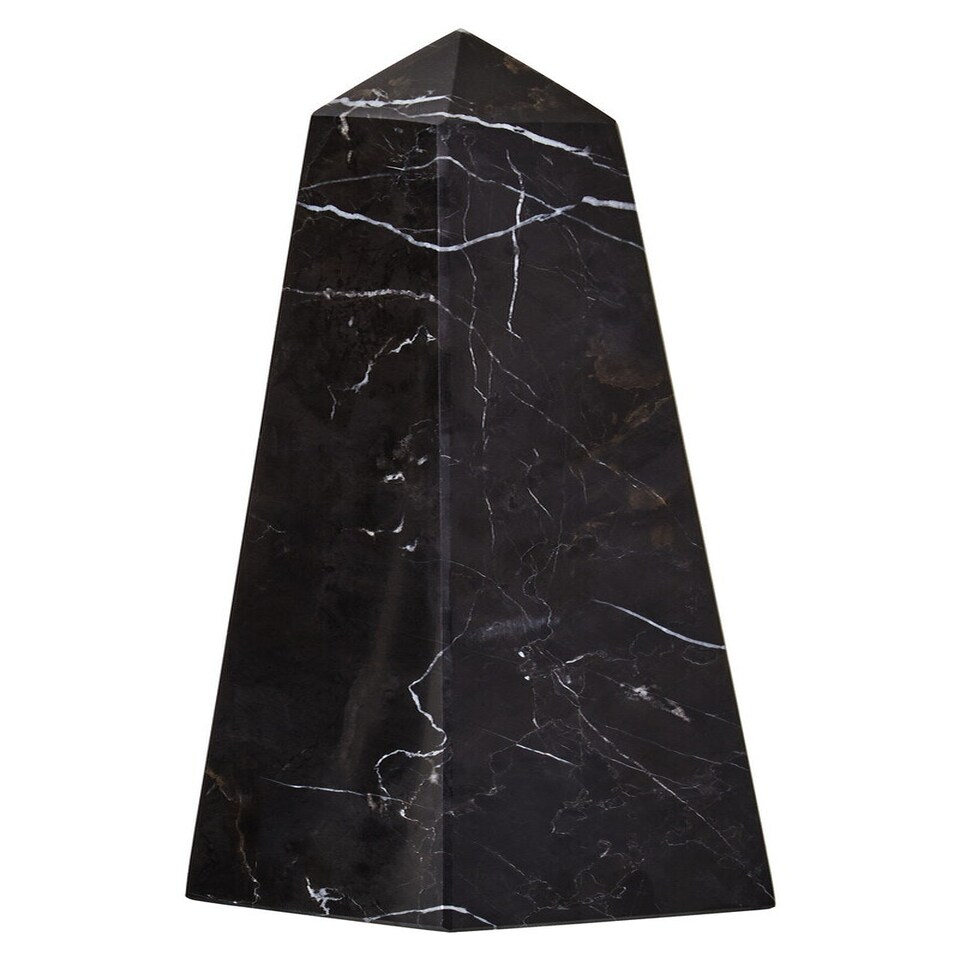 image 1 of Interiors by Premier Small Black Marble Obelisk,Sturdy Base Large Marble Obelisk, Easy to Clean Marble Obelisk
