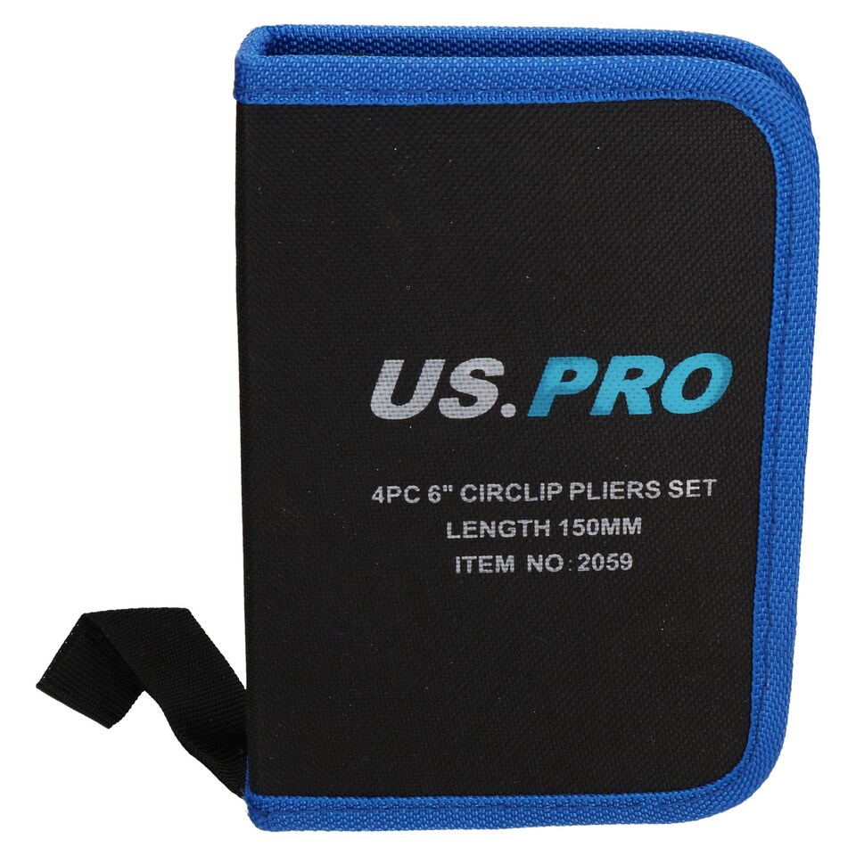 image 1 of 6" 150mm Internal And external Bent And Straight Circlip Plier Set In Carry Case