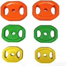 Body Pump 1" Vinyl Tri Grip Weight Plates - Full Set