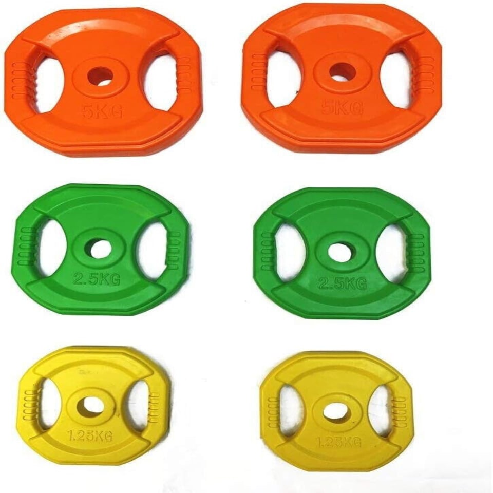 Body Pump 1" Vinyl Tri Grip Weight Plates - Full Set