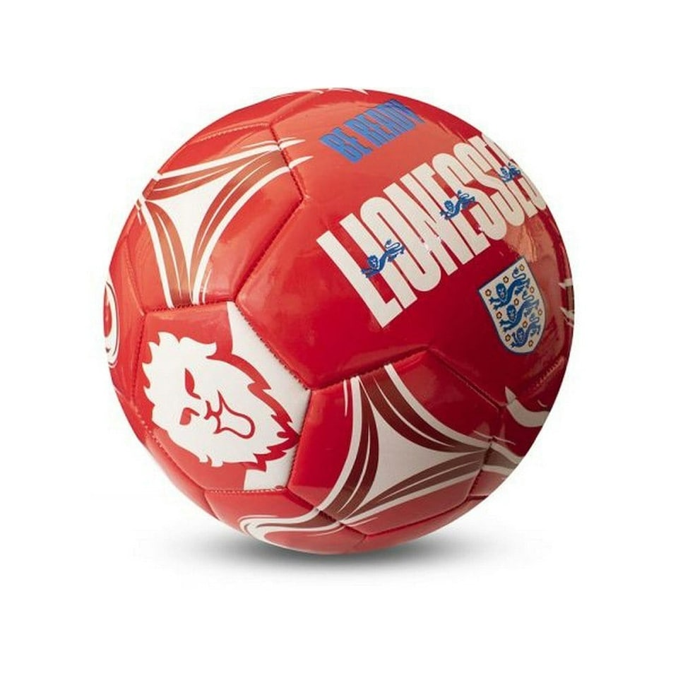 image 1 of England Lionesses Be Ready Three Lions Football - Red/White - 5