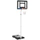 image 1 of SPORTNOW 2.6-3.1m Basketball Hoop and Stand w/ Weighted Base, Wheels, Black