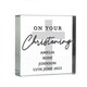 image 5 of Personalised On Your Christening Crystal Token Clear | One Size