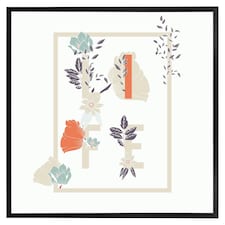 Life & flowers (Picture Frame) Black | XL