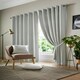 image 1 of Wold Ring Top Lined Curtains - 168cm x 183cm - Silver