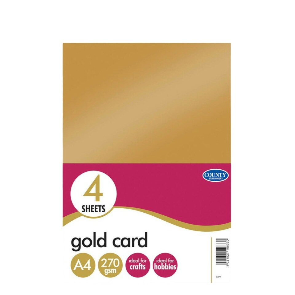 image 1 of 4 A4 Gold Card 270gsm