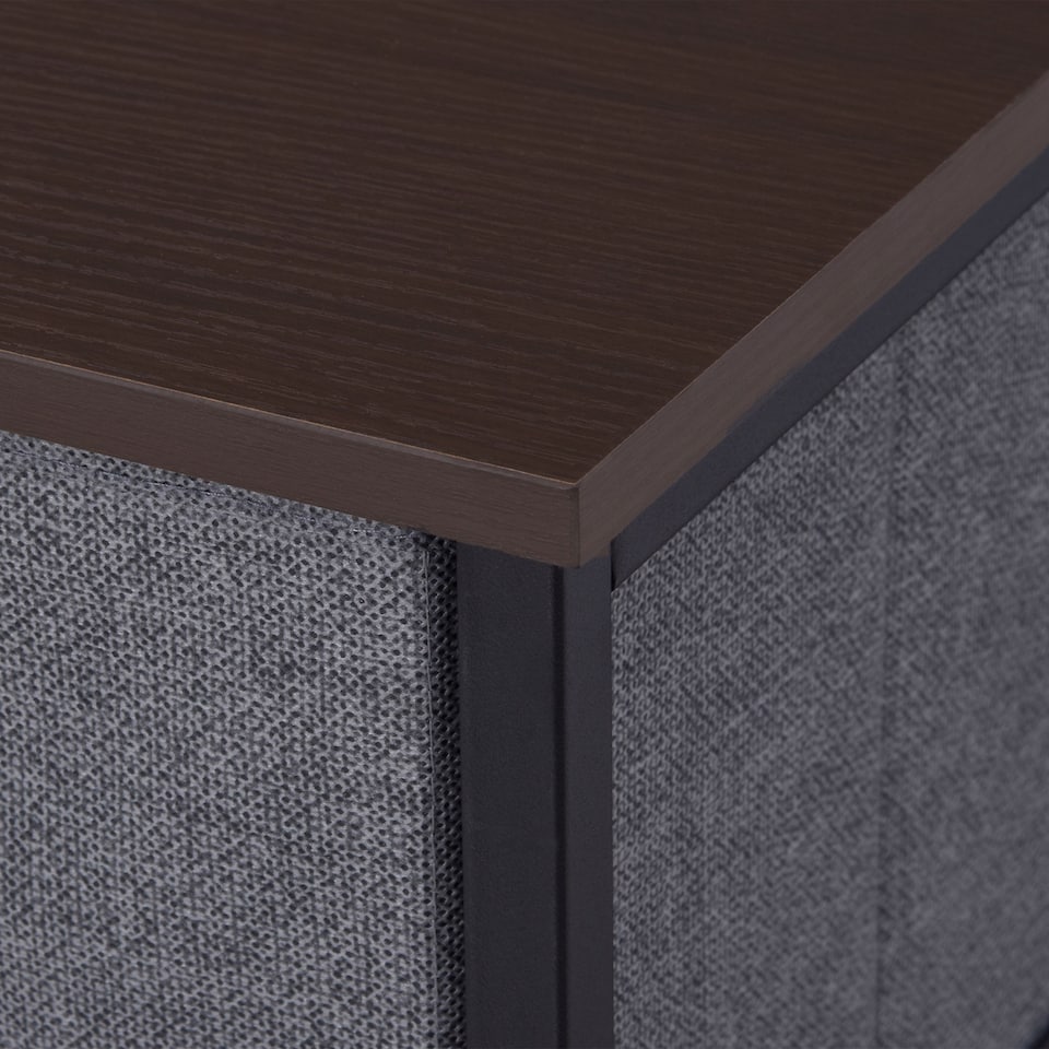 image 1 of HOMCOM Chest of Drawers with 7 Dresser Drawers for Home Bedroom, Dark Grey | Grey