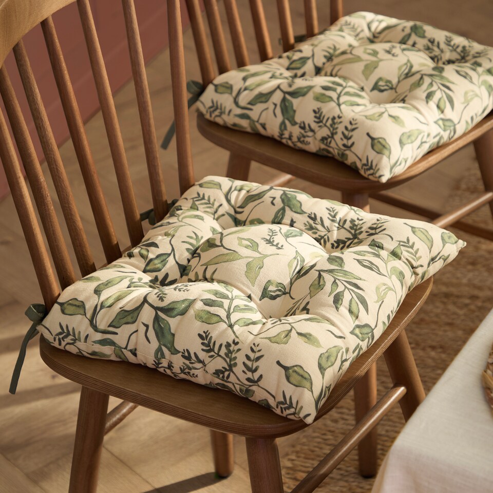 image 1 of Wylder Herb Garden 2 Pack Slub Cotton Seat Pads