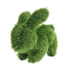 True Products Artificial Grass Topiary Bunny Rabbit Indoor Outdoor Garden Lawn Event Office Wedding Decor