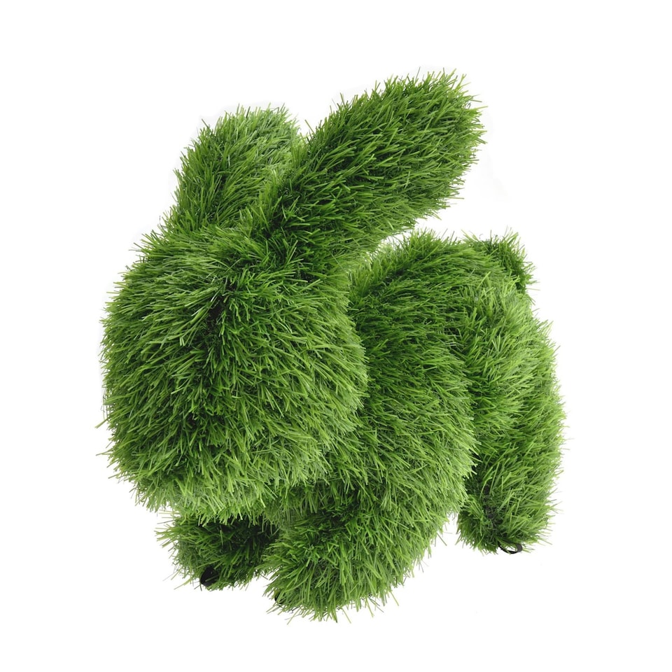 image 1 of True Products Artificial Grass Topiary Bunny Rabbit Indoor Outdoor Garden Lawn Event Office Wedding Decor