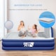 image 4 of Get Fit Air Bed With Built In Electric Pump - Premium King Airbed - Quick Blow Up Bed With Headboard & Free Inflatable Pillow | Blue | Navy / White | 1