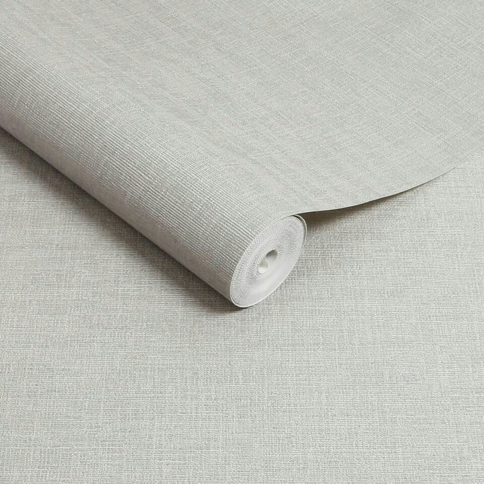image 1 of Boutique Loom Texture Greige Wallpaper Grey | Grey