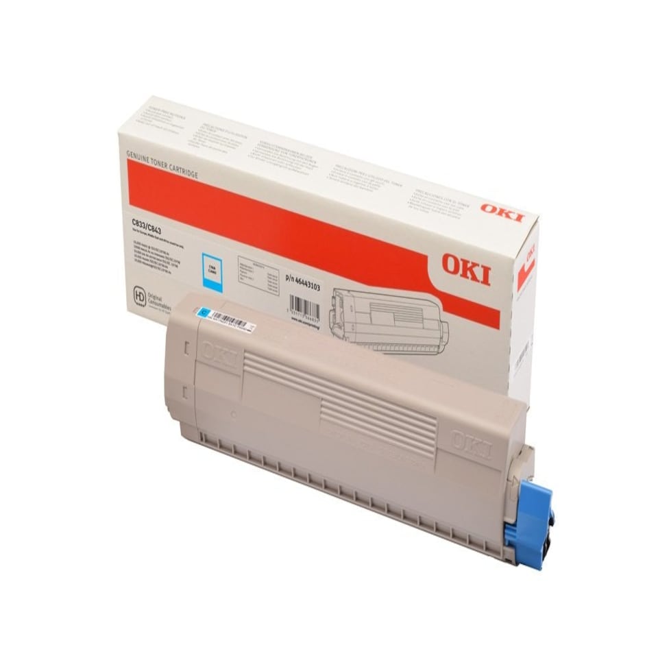 image 1 of OKI 46443103 Toner Cartridge - Cyan