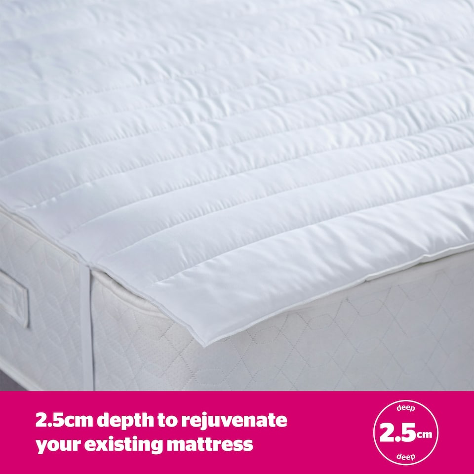image 1 of Silentnight Ultrabounce Mattress Topper, Bouncy Filling, Hypoallergenic, 2.5 cm Thick,King