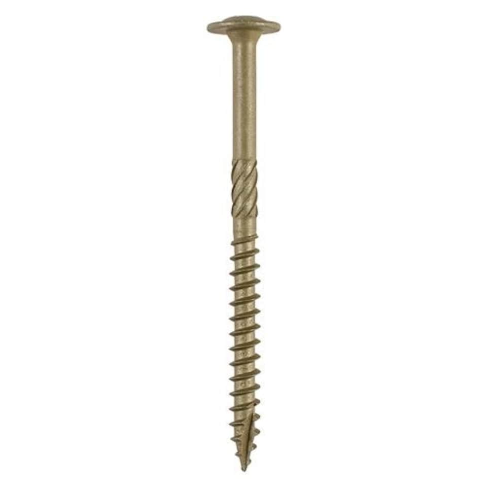 image 1 of Timco - Timber Frame Construction & Landscaping Screws - Wafer - Exterior - Green Organic (Size 6.7 x 75 - 50 Pieces)