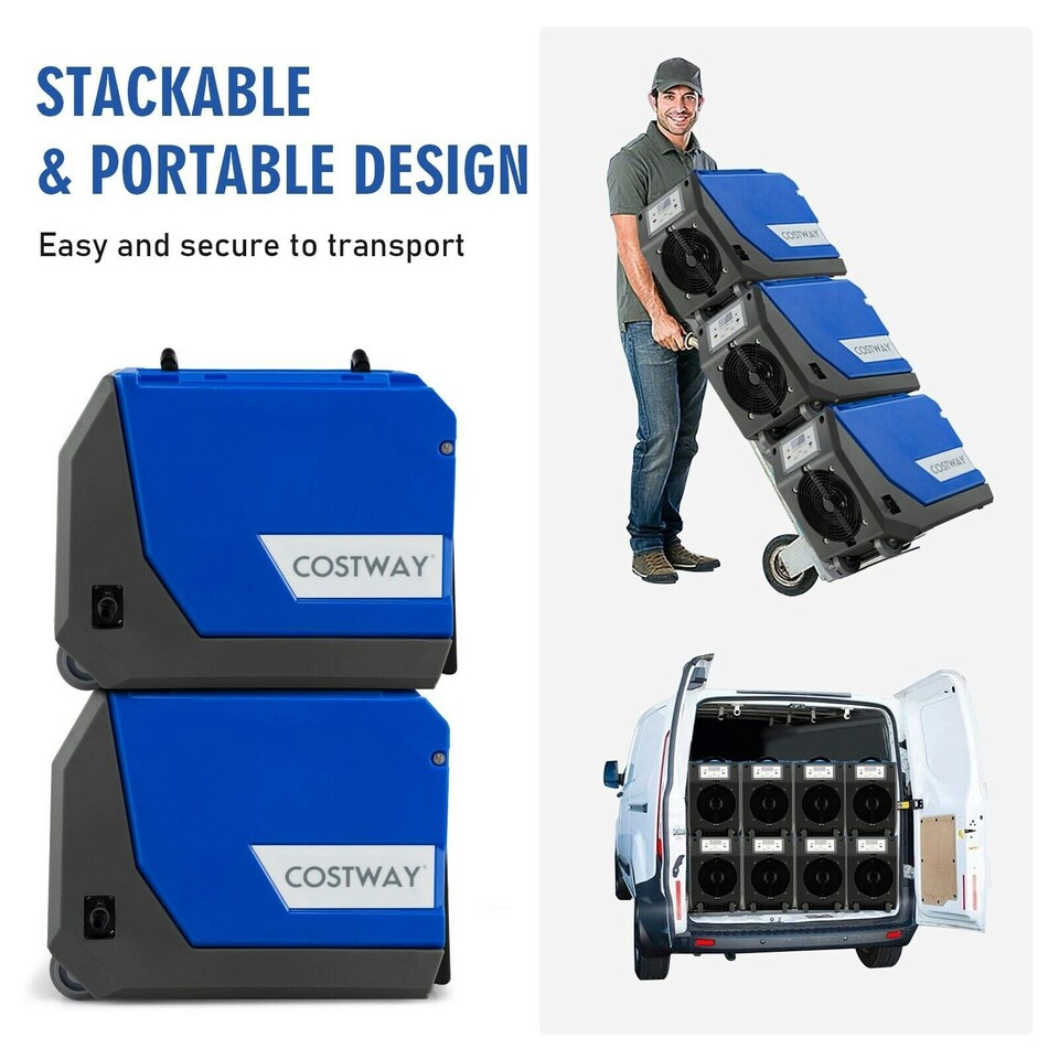 image 1 of COSTWAY 85L Commercial Dehumidifier Industrial with Pump Drain Hose