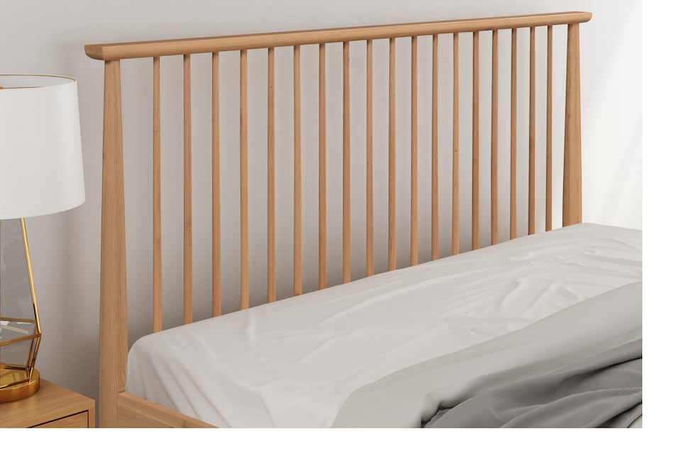 image 1 of Grosvenor Double 4ft 6 Solid Oak Bed Frame | Brown | Double