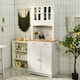 image 5 of COSTWAY Kitchen Pantry Cabinet Buffet Cupboard W/ Drawer White