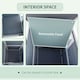 image 6 of PawHut Wood 2-Floor Cat Condo Pet House Kitten Shelter with Window - Gray