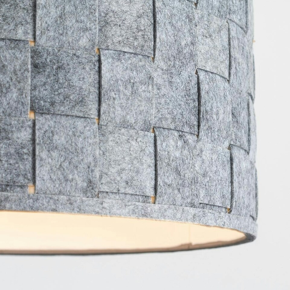 image 1 of ValueLights Monza Grey Ceiling Pendant Shade