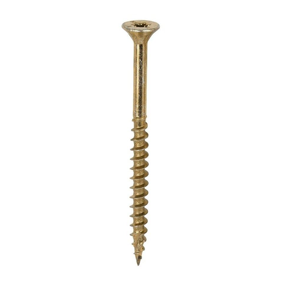 image 1 of Timco - C2 Clamp-Fix Multi-Purpose Premium Screws - TX - Double Countersunk - Yellow (Size 6.0 x 80 - 200 Pieces)